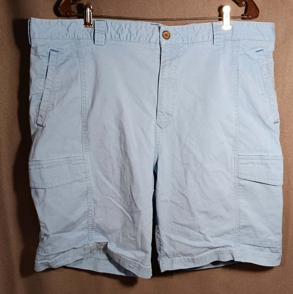 Tommy Bahama Men’s Cargo Shorts Size 40 Light Blue Canvas Casual Outdoor